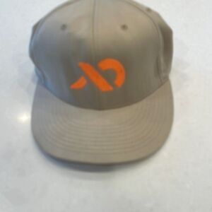 First Lite Tan Baseball Cap with Orange Logo